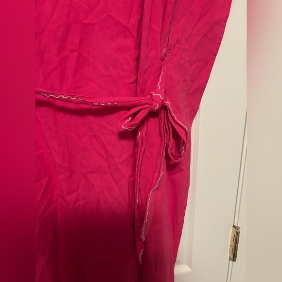 Roller Rabbit Embroidered Caftan Dress Small Boho Resort Wear, Beach Cover Up - Picture 8 of 14